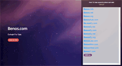 Desktop Screenshot of benos.com