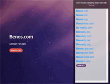 Tablet Screenshot of benos.com